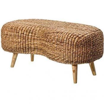 Taburete Trenzado rústico Natural rattán de 44x52x105 cm - LOLAhome