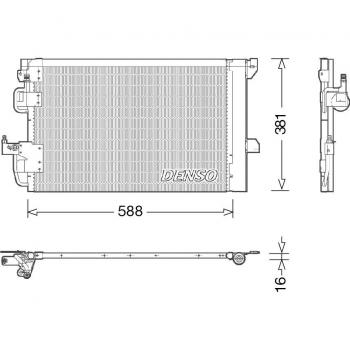 Condensador de aire acondicionado DENSO DCN20007, compresores portátiles y bombas de aire NPS DCN20007