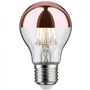 Bombilla LED E27 6,5W 827 cobre con casquillo reflector