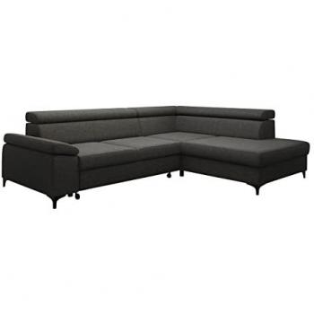 Sofá Rinconero Lincoln 168 con Caja de Ropa de Cama y Función de Descanso, 247 x 71 x 196 cm