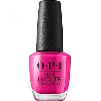 OPI Nail Polish, Esmalte Uñas Duración de Hasta 7 Días, Efecto Manicura Profesional, Tonos Rosas, Morados y Granates, La Paz-itively Hot, 15 ml