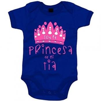 Body bebé Soy la princesa de mi tía - Azul Royal, 6-12 meses