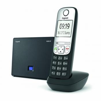 Teléfono Inalámbrico VoIP Gigaset A690 IP - Negro con Pantalla de Llamadas