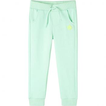 Pantalones de chándal infantiles verde brillante 92