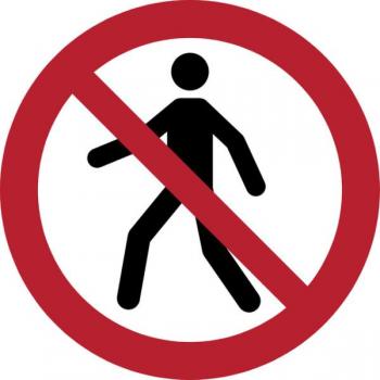 Pictograma Prohibido el Paso B/1 Jalema 7540011