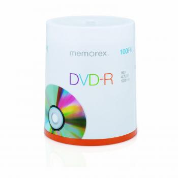 Memorex M00577 DVD-R 16x 100 Pack Cakebox