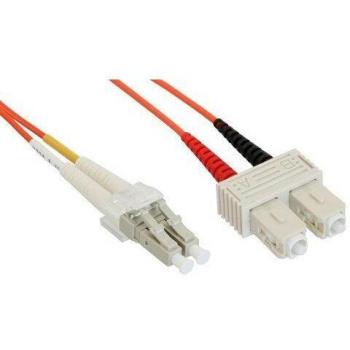 Intellinet 470407 Cable de Fibra optica 10 m LSZH OM2 LC SC Naranja - Cable de Fibra óptica
