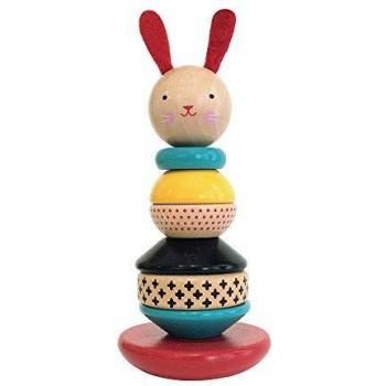 Petit Collage WST-RABBITRabbit - Juguete apilable de madera