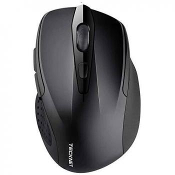 TeckNet Ratón Inalámbrico Bluetooth, Pro Wireless Mouse con Indicador de Batería, 5 Niveles dpi, 2600/2000/1600/1200/800 dpi, Óptico, 5 Botones, 24 Meses Duración de Batería