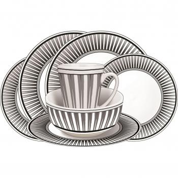 Camping, Fishing & Travel Portable Melanine 16pc Dinner Set - 100% Melamine