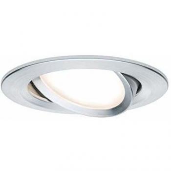 Spot LED Empotrable Premium Slim Coin, Ajustable, Regulable, Aluminio Cepillado, 6W, 633 lm, 2700K