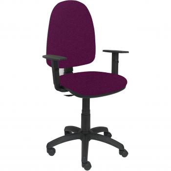 Piqueras y Crespo Silla AYNA Bali Morado Brazos Regulables Oficina, Tela, 115x46x40 cm