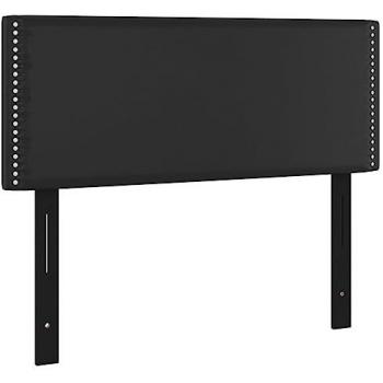 Cabecero de cuero sintético negro 100x5x78/88 cm Vidaxl Negro