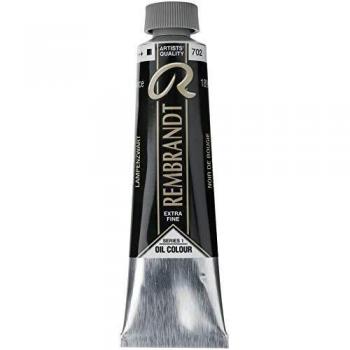 Talens Rembrandt - Excelentes colores de pintura al óleo - 40 ml - 702 Negro de lámpara