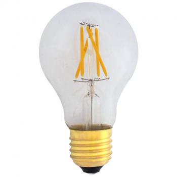 A19 LED E27 filamento 230 V 4 W blanco cálido 2400 K transparente 420 Lm