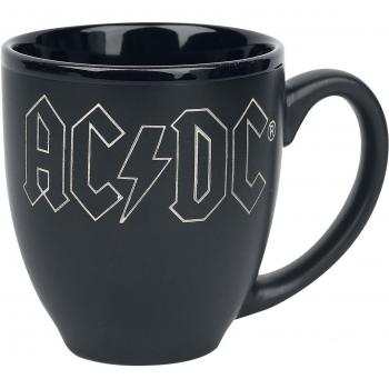 AC/DC Logo Taza negro mate