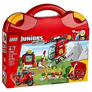 LEGO Juniors - Maletín de Bomberos, Multicolor