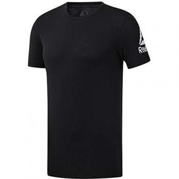 Reebok Wor We Comm SS tee Camiseta, Hombre, Negro, XL