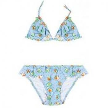 Bikini Azul de Aguacates para Niña Aznar Innova