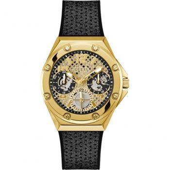 Reloj de mujer Guess Asteria GW0620L2 de silicona con correa negra y reloj hombre Guess GW0620L2 negro (Ø 40 mm)