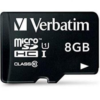 Verbatim 8GB Class 10 MicroSDHC Memory Card with Adapter