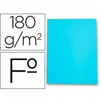 SUBCARPETA CARTULINA GIO FOLIO CELESTE PASTEL 180 G/M2