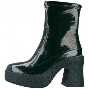 Botines Mujer Noa Harmon 9556N Verde, material sintético, suela de goma antideslizante, diseño moderno y cómodo, cierre con cremallera lateral, plantilla acolchada para mayor confort