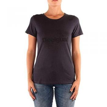 Desigual TS_Co Essentials 2000 Camisetas, Mujer, Negro, S