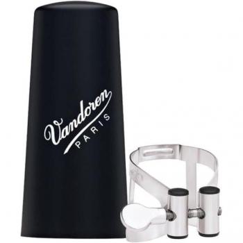 Vandoren M/o Alto Ligature with Tin Finish and Plastic Mouthpiece Cover - LC53PP