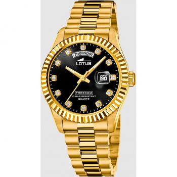 Reloj LOTUS Para Hombre 18857 Freedom Caja de Acero inoxidable 316l Dorado