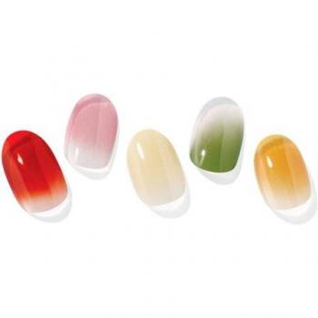 Ohora Gel Nail Strips N Autumn Air 30uds - Tiras de esmalte de uñas autoadhesivas, 30 unidades, diseño otoñal, fácil aplicación, larga duración, sin necesidad de lámpara UV