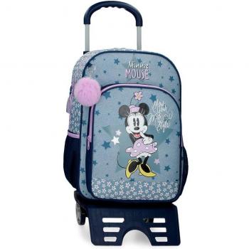 Mochila Escolar Minnie Style 40cm con carro