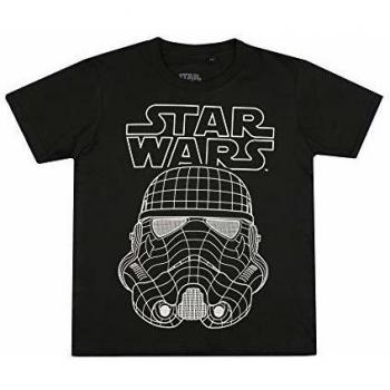 Star Wars 3D Trooper Camiseta, Negro, XX-Large para Niños