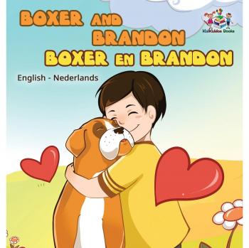 Libro bilingüe infantil Boxer y Brandon en inglés y neerlandés