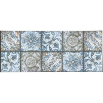 Alfombra Antideslizante Geométrica Multicolor 120 x 50 cm