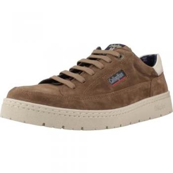 Zapato Deportivo Casual Callaghan 55215 Petete Trufa de Piel con Cordones y Suela Blanca de Goma, Ante, Serraje, Nobuk para Hombre Color: TRUFA Talla: 40