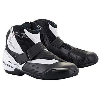 Alpinestars SMX-1 R V2 Vented Motorcycle Shoes - Black/White Size 48