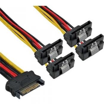 InLine 29683V - Cable SATA, Negro