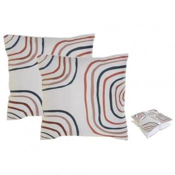 Set de Cojines Arcoíris Home ESPRIT 45 x 5 x 45 cm (2 Unidades)