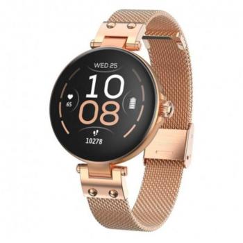 Smartwatch Forever ForeVive Petite SB-305/ Notificaciones/ Frecuencia Cardíaca/ Oro Rosa