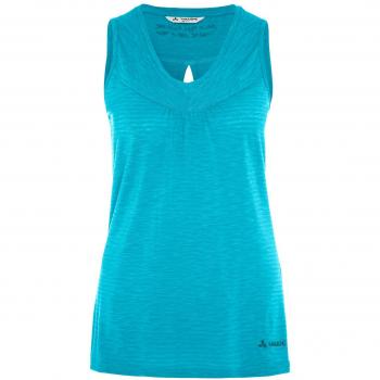 VAUDE Skomer Top, Primavera/Verano, Mujer, Color Cian, tamaño Small