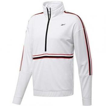 Reebok Wor Tricot 1/4 Zip Sudadera, Hombre, Blanco, 2XL