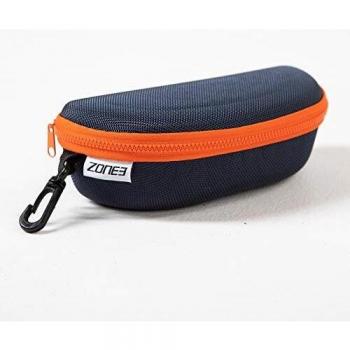 Funda protectora para gafas de natación Zone3 azul marino naranja