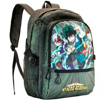 KARACTERMANIA My Hero Academia Battle-Mochila Fight HS Fan, Verde Militar, Talla única