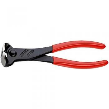 KNIPEX 68 01 180 EAN Alicate de corte frontal negro atramentado recubiertos de plástico 180 mm