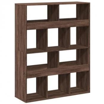 Estantería de madera de ingeniería marrón roble 100x33x125,5 cm