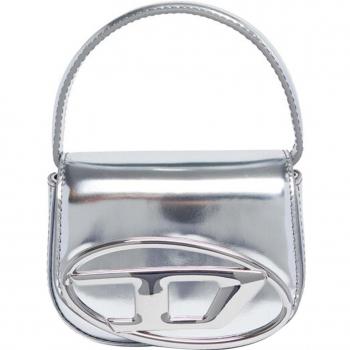 Diesel Mini Shoulder Bag Silver Mirror Oval - Size: ONE SIZE - Unisex