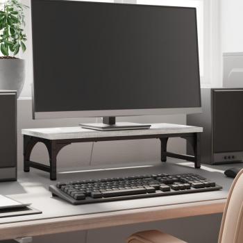 Soporte de Pantalla Estante de Monitor Madera de Ingeniería Color Gris Sonoma, Marrón Roble, Roble Ahumado - Dimensiones 55x23x14 cm