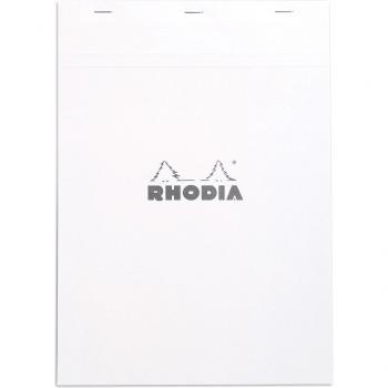 Bloc de Notas Rhodia N°18 A4 Cuadriculado 5x5, 160 Páginas, Blanco
