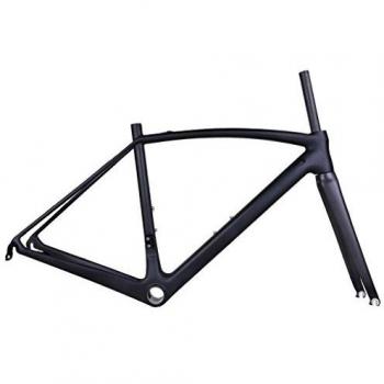 winicebikes Toray T700 bicicleta de carretera carbono ud mate/transparente con interior de revestimiento/personalizaion enrutamiento de cable BB86/BSA/BB30, mujer Unisex hombre, Personalization-BB30-3colors+2 Decals, 59 cm